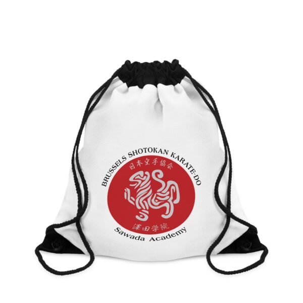 Drawstring Bag Black Text - Image 2