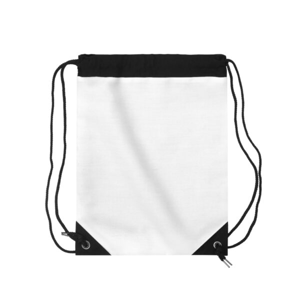 Drawstring Bag Black Text - Image 4