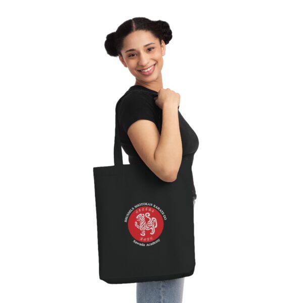 Woven Tote Bag Dojo Logo White Text