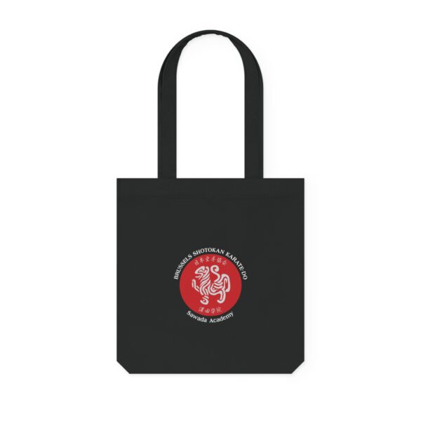 Woven Tote Bag Dojo Logo White Text - Image 2