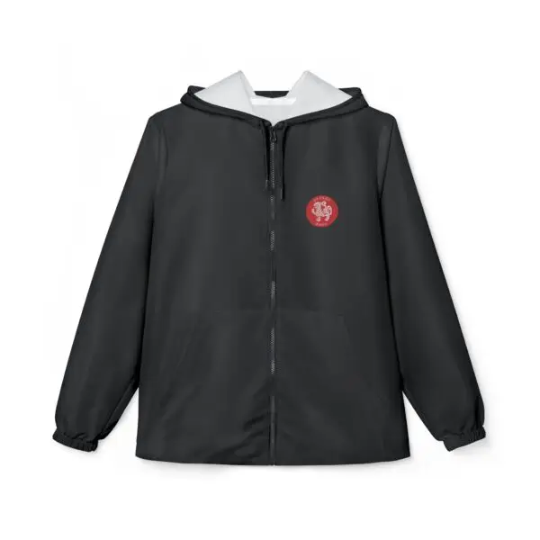Black Windbreaker Jacket - Perfect for when getting out of the DOJO.  Belgium flag on the right sleeve with JKA and Belgium text