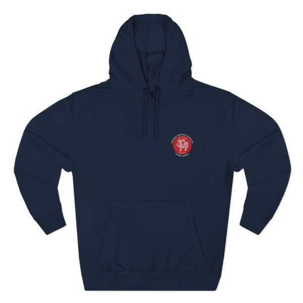Three-Panel Fleece Hoodie white text JKA logo on back - Image 13