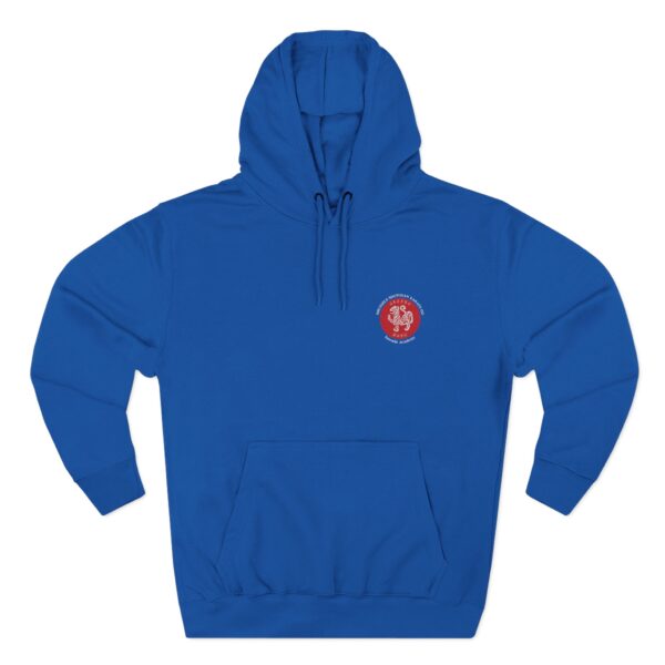 Three-Panel Fleece Hoodie white text JKA logo on back - Image 9