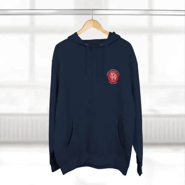 Three-Panel Fleece Hoodie white text JKA logo on back - Image 16