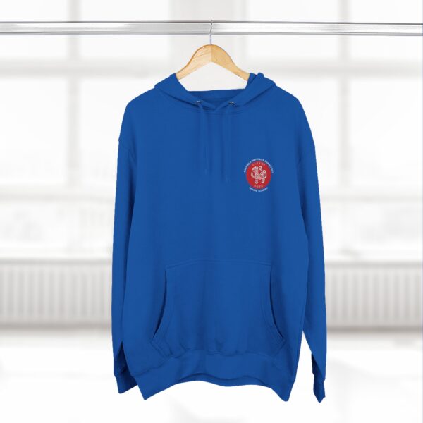 Three-Panel Fleece Hoodie white text JKA logo on back - Image 12