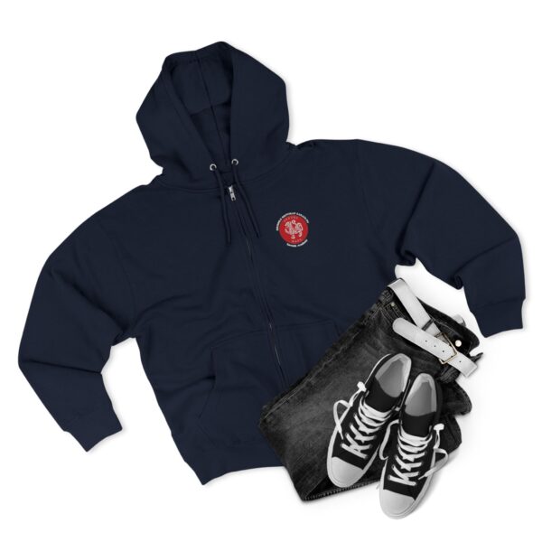 Unisex Zip Hoodie JKA logo on back - Image 15