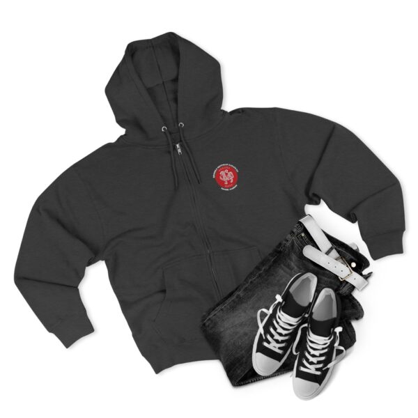 Unisex Zip Hoodie JKA logo on back - Image 11