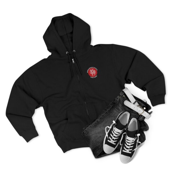 Unisex Zip Hoodie JKA logo on back - Image 4