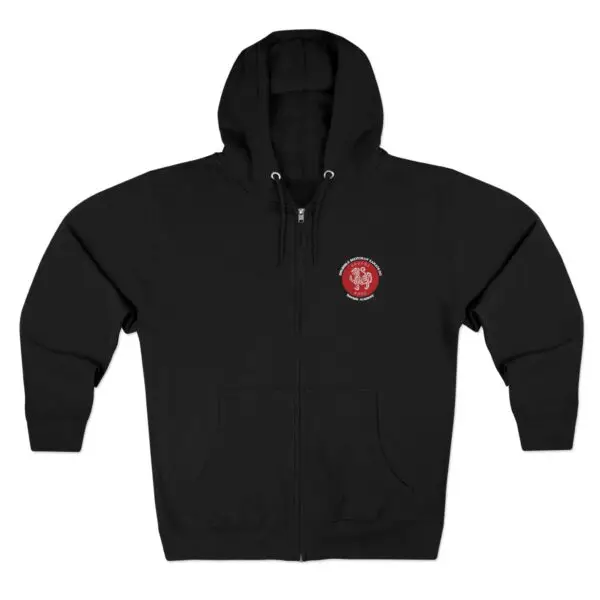 Unisex Zip Hoodie JKA logo on back - Image 2